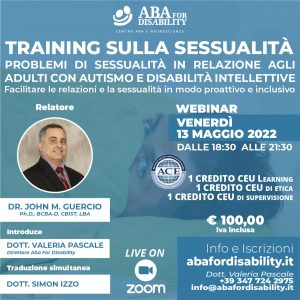 Locandina IT - training sulla sessualità GUERCIO