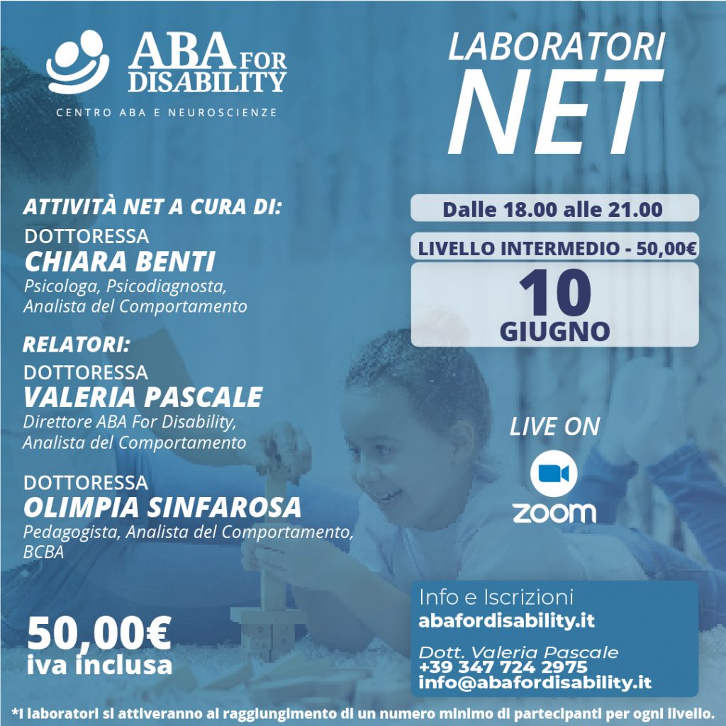 Locandina laboratori NET seconda edizione - Livelli intermedio