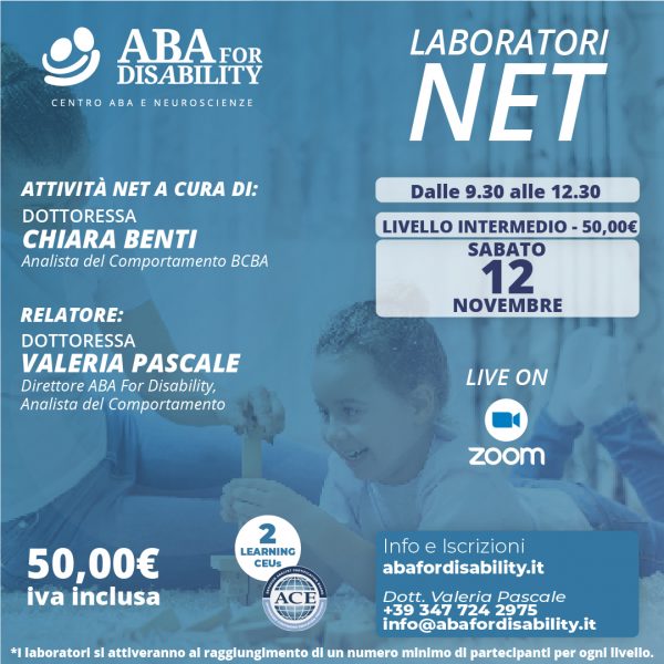 Locandina laboratori NET Novembre 2022 - Livelli intermedio