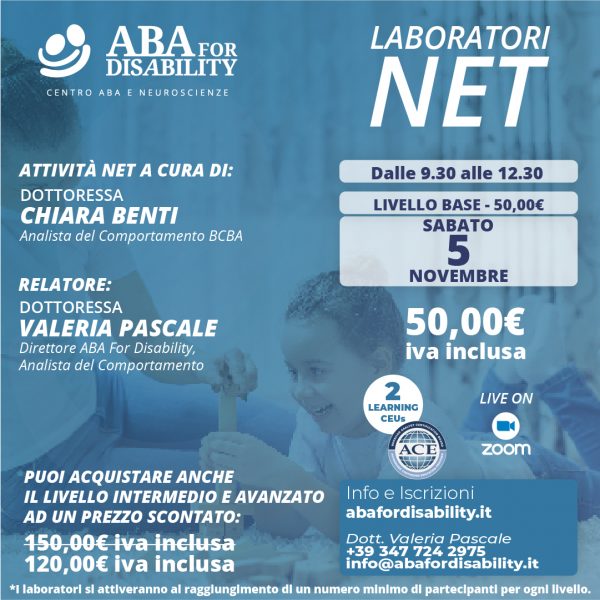 Locandina laboratori NET Novembre 2022 - Livello Base