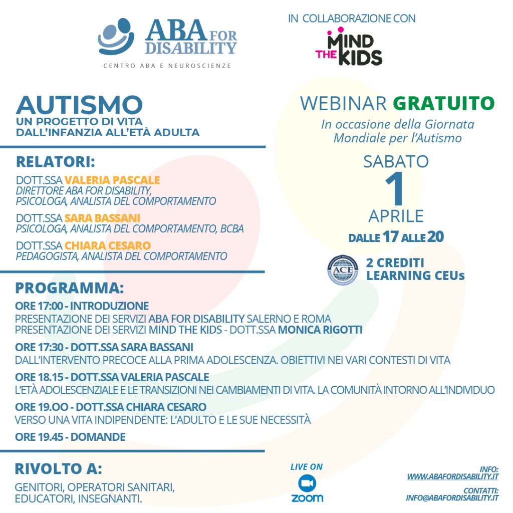 Locandina Evento 1 Aprile 2023 - Giornata Mondiale dell'Autismo - Ufficiale