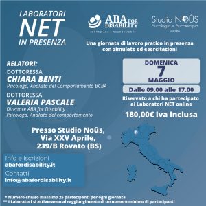 Locandina laboratori NET APRILE-MAGGIO 2023 - In presenza Rovato