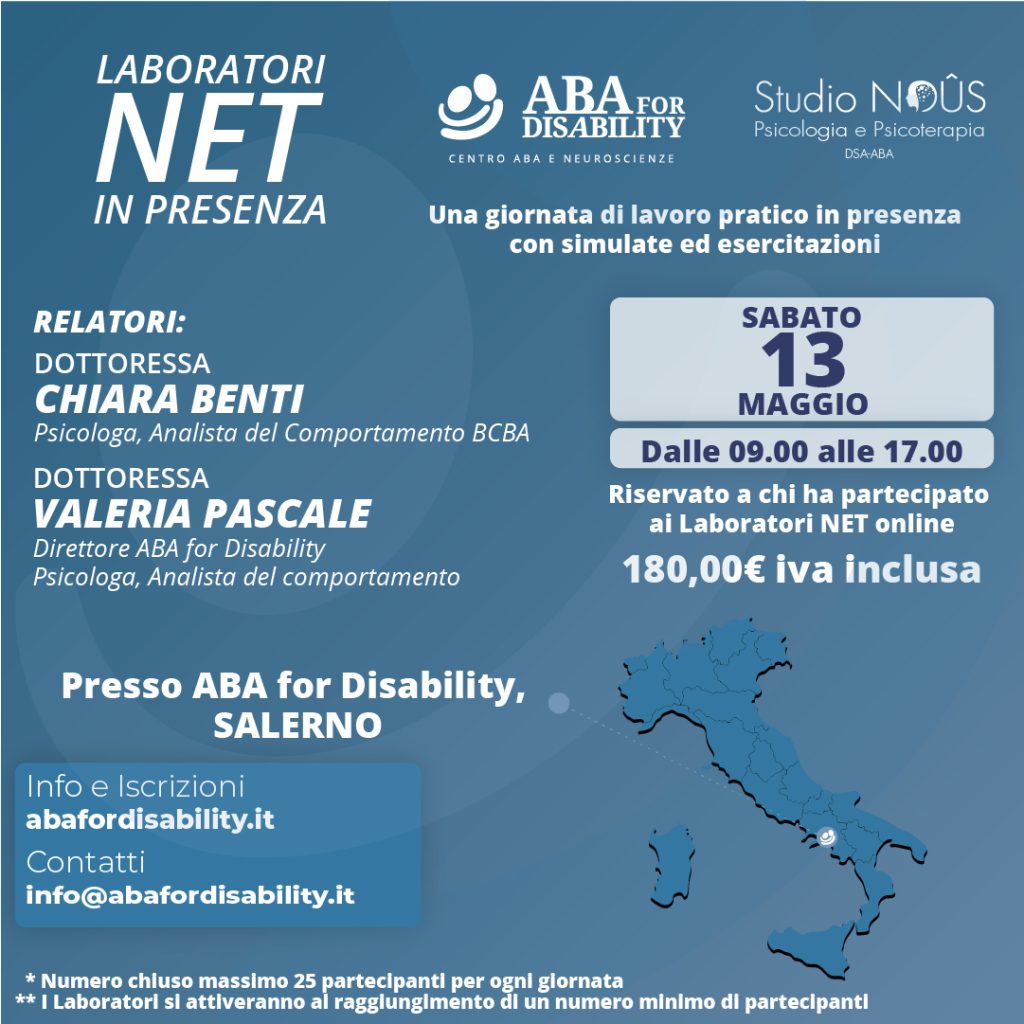 Locandina laboratori NET APRILE-MAGGIO 2023 - In presenza Salerno