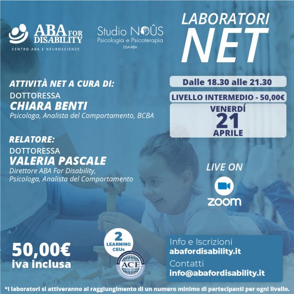Locandina laboratori NET APRILE-MAGGIO 2023 - Livelli intermedio ufficiale