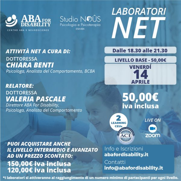 Locandina laboratori NET APRILE-MAGGIO 2023 - Livello Base ufficiale