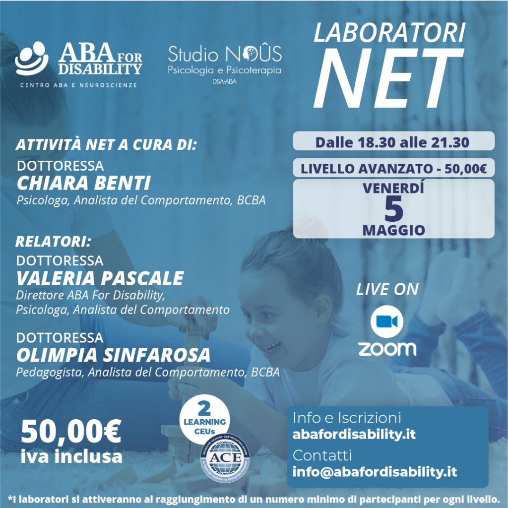 Locandina laboratori NET APRILE-MAGGIO 2023 - Livello avanzato uficiale