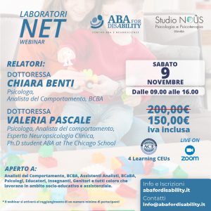 Locandina laboratori NET NOVEMBRE 2024 - webinar