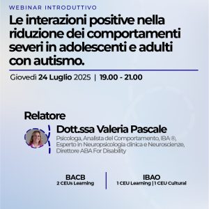 Webinar Introduttivo Le interazioni positive 2