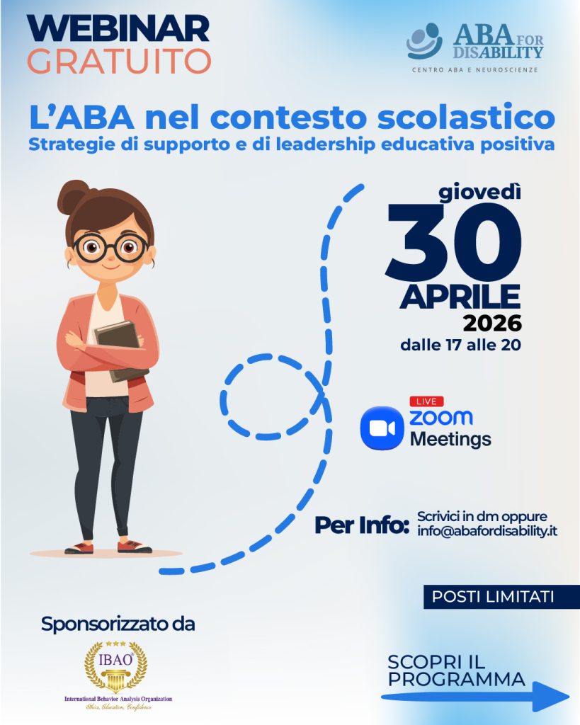 L’ABA nel contesto scolastico - Strategie di supporto e di leadership educativa positiva - ABA FOR DISABILITY1 00